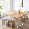 Tribesigns Computer Desk, 55" Modern Study Writing Table with Acrylic Legs* Desks