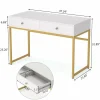 Tribesigns Computer Desk with 2 Drawers, Multifunctional Study Writing Desk* Desks