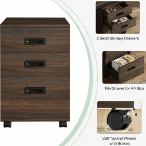 Tribesigns 78.7" Conference Table, Large Meeting Room Table for 6 - 8 People with File Cabinet* Desks