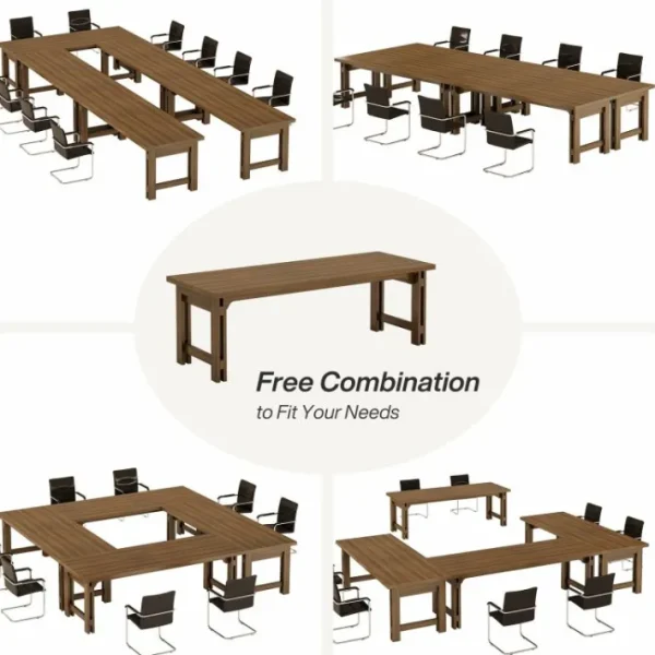 Tribesigns 78.7" Conference Table, Large Meeting Table For 6 - 8 People* Desks