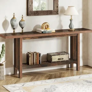 Tribesigns 66.9" Console Table, Farmhouse Entryway Table Sofa Table Behind Couch* Console Tables | Console Tables
