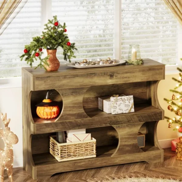 Tribesigns 41" Console Table, Farmhouse Entryway Table Sofa Table with 3 - Tier Shelves* Console Tables | Console Tables
