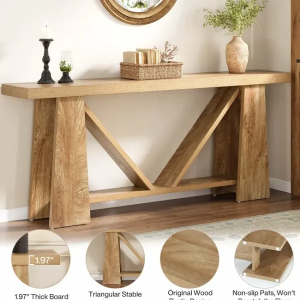 Tribesigns 70.9" Console Table, Farmhouse Entryway Table Sofa Table* Console Tables | Console Tables