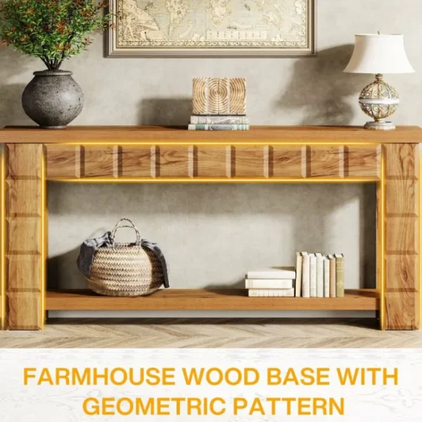 Tribesigns 70.9" Console Table, Farmhouse 2 - Tier Entryway Table Sofa Table with Storage* Console Tables | Console Tables