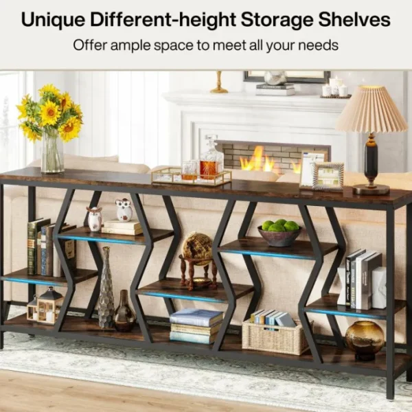 Tribesigns 70.9" Console Table Industrial Sofa Table with Storage Shelves* Console Tables | Console Tables