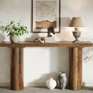 Tribesigns 63" Console Table, Long Rustic Sofa Table Bar Table* Console Tables | Console Tables