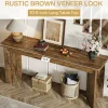Tribesigns 70.9" Console Table, Wood Sofa Table Hallway Table with Double Pedestal* Console Tables | Console Tables