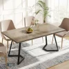 Tribesigns Dining Table, 55" Rectangular Kitchen Table Faux Marble Top* Dining Tables
