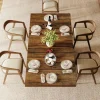 Tribesigns 63" Dining Table, Rectangular Kitchen Table with Geometric Relief for 4 - 6* Dining Tables