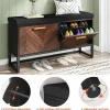 Tribesigns Entryway Shoe Storage Bench, Hallway Shoe Organizer with 2 Flip Drawers* Benches