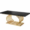 Tribesigns Executive Desk, 63" Modern Computer Office Desk with Faux Marble Top* Desks