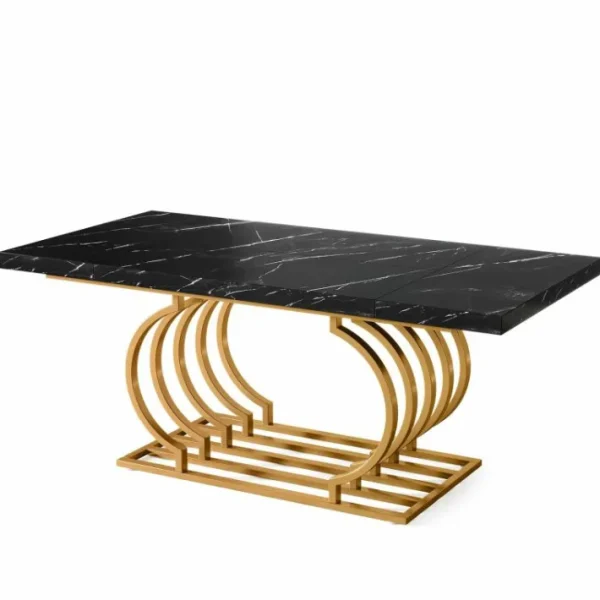 Tribesigns Executive Desk, 63" Modern Computer Office Desk with Faux Marble Top* Desks