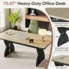 Tribesigns 70.8" Executive Desk, Heavy - duty Computer Desk Office Desk* Desks