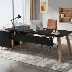 Tribesigns 71" Executive Desk, L - Shaped Computer Desk Office Desk with File Cabinet* Desks