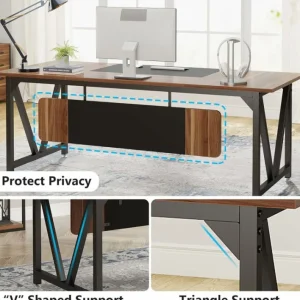 Tribesigns 70.8" Executive Desk, Modern Large Computer Desk Study Writing Desk* Desks