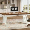 Tribesigns 70.8" Executive Desk, Wood Computer Office Desk Writing Table* Desks