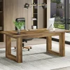 Tribesigns 63" Executive Desk, Wooden Computer Desk Workstation Table* Desks