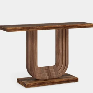 Tribesigns Farmhouse Console Table, 39" Wood Entryway Table with Geometric Base* Console Tables | Console Tables