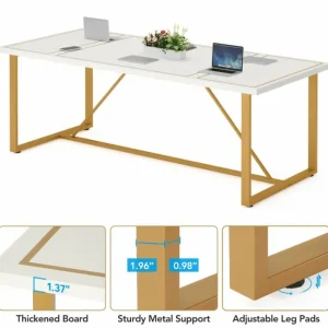 Tribesigns 6FT Conference Table, 70.9’’ Modern Large Executive Computer Desk* Desks
