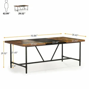 Tribesigns 6FT Conference Table, 70.8 x 35.4 inch Meeting Table Computer Desk* Desks