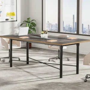 Tribesigns 6FT Conference Table, Modern Meeting Table Training Boardroom Table* Desks