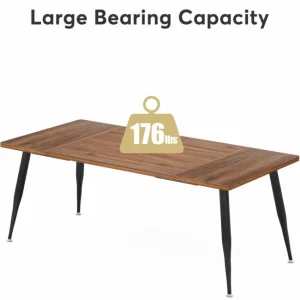 Tribesigns 6FT Conference Table, Rectangular Meeting Room Table Seminar Desk* Desks