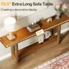 Tribesigns 70.9-Inch Console Table, Wood 2-Tier Sofa Table Long Entryway Accent Table* Console Tables | Console Tables