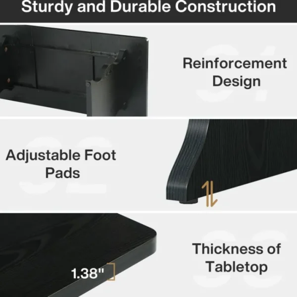 Tribesigns 63-Inch Large Executive Desk, Sturdy Computer Desk Conference Table* Desks