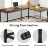Tribesigns 67" L - Shaped Desk, Industrial Reversible Computer Corner Desk* Desks