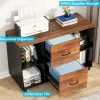Tribesigns L-Shaped Desk, 55" Office Desk with 40" Mobile File Cabinet* Desks