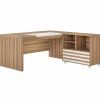 Tribesigns 66.2" L-Shaped Executive Desk, Computer Desk with Mobile File Cabinet* Desks