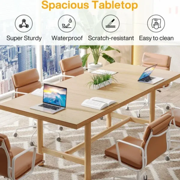 Tribesigns Modern Executive Desk, 63" Conference Meeting Table for 4–6 People* Desks