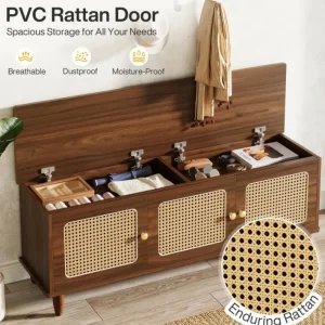 Tribesigns 55" Storage Bench, 2 - Tier Shoe Bench with Lift Top Storage* Benches