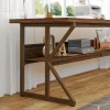 Tribesigns 78.74" Two Person Desk, Large Computer Desk with Storage Shelf* Desks