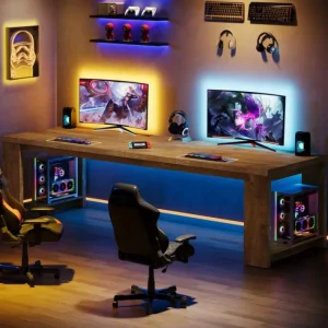 Tribesigns 86" Two Person Desk, Long Computer Desk Conference Table* Desks