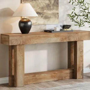 Tribesigns 63" Wood Console Table, 2 - Tier Farmhouse Entryway Table* Console Tables | Console Tables
