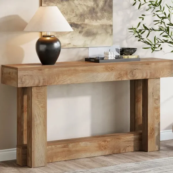 Tribesigns 63" Wood Console Table, 2 - Tier Farmhouse Entryway Table* Console Tables | Console Tables