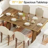 Tribesigns 71" Wood Dining Table, Farmhouse Kitchen Table for 6 People* Dining Tables