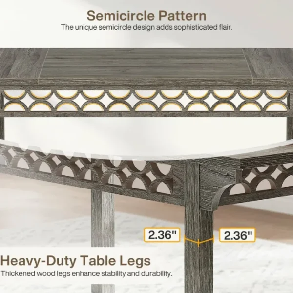 Tribesigns 70.8" Wood Dining Table, Farmhouse Kitchen Table Dinner Table for 6 - 8* Dining Tables